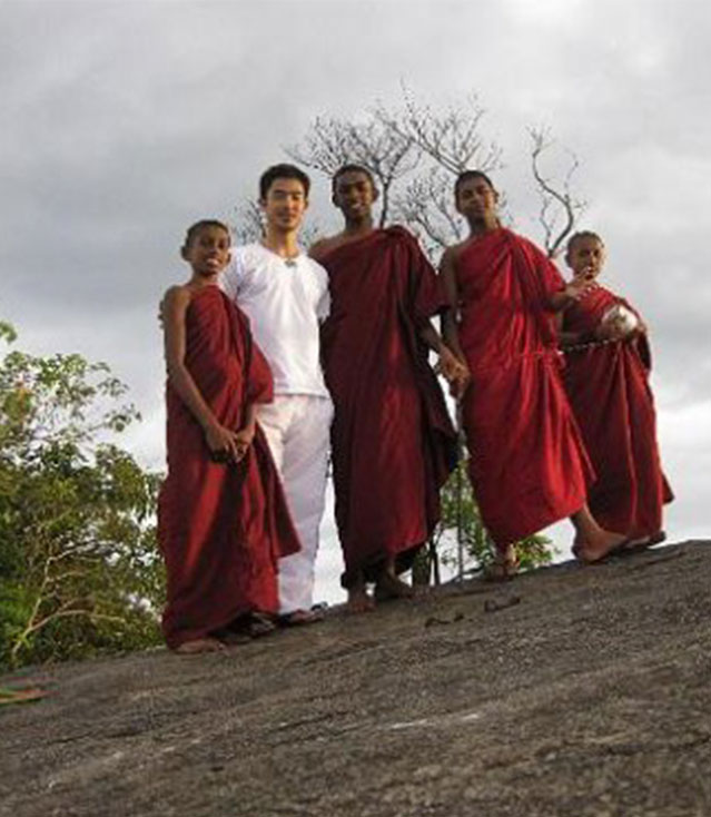 Rockhill Monks & Students on Mountain Peak